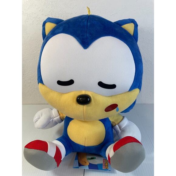 SEGA Other - SONIC And Friends Sonic The Hedgehog Sleeping Large Plush 15" Doll Sega New Soft
